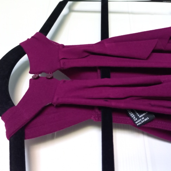 Forever 21 Fitted Ruffle Bare Shoulder Dress S - Picture 3 of 5